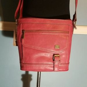 B.O.C Amherst NWT Red Vegan Crossbody Bag